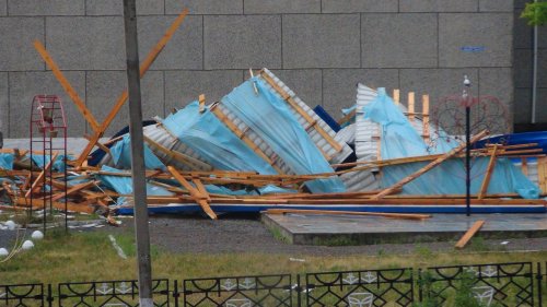 В Марий Эл ураганом сорвало крышу