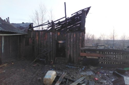 Детская шалость стала причиной пожара в деревне Мятиково Горномарийского района