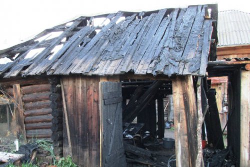 Детская шалость стала причиной пожара в селе Кукнур Сернурского района