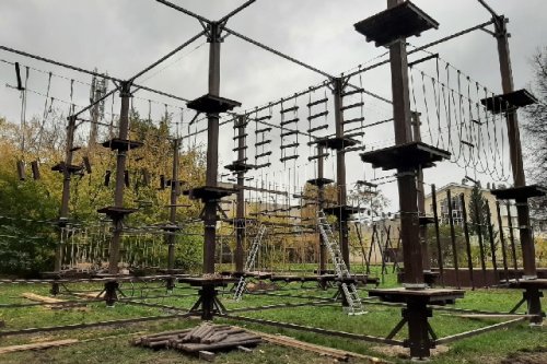 Верёвочный городок в Центральном парке культуры и отдыха начнёт свою работу следующей весной