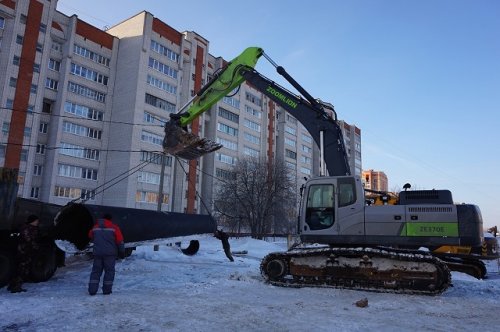 В Йошкар-Оле продолжаются работы по реконструкции самотечного коллектора вдоль Козьмодемьянского тракта