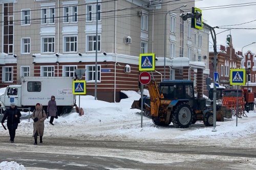 В Йошкар-Оле на улице Гоголя временно ограничено движение транспорта