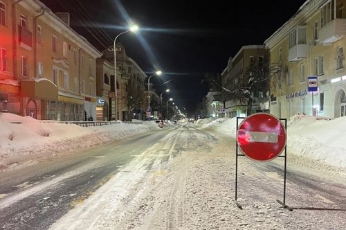 В Йошкар-Оле планируется ночное перекрытие дорог по причине уборки и вывоза снега