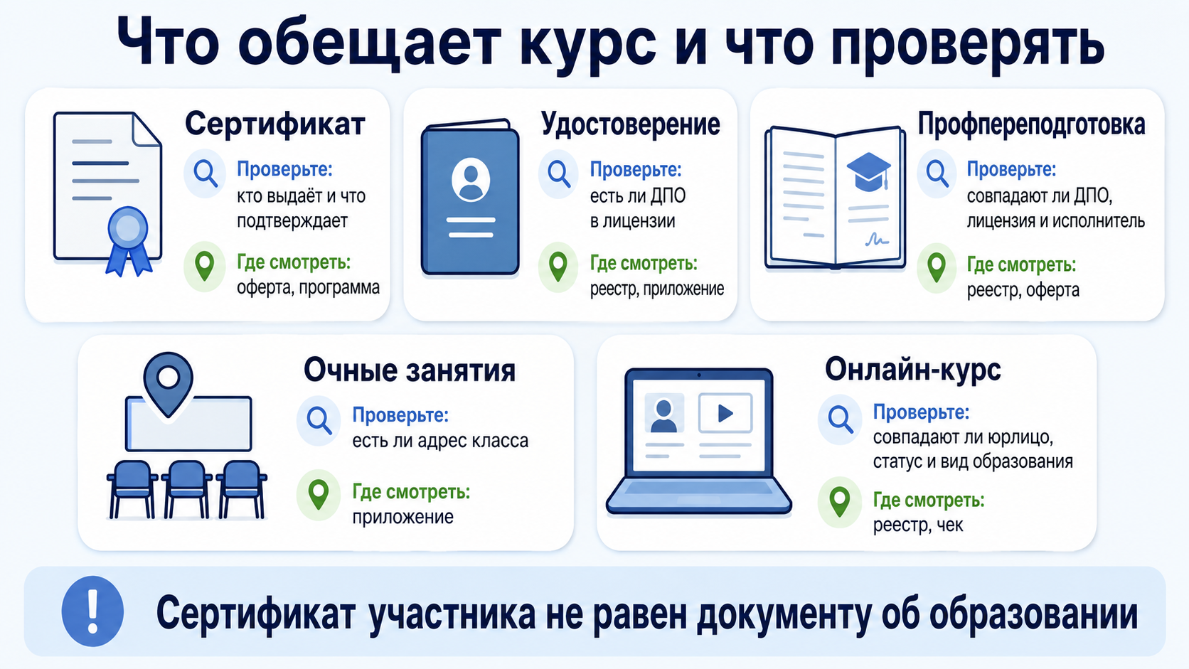 Что обещает курс и что проверять перед оплатой. Что обещает курс и что проверять перед оплатой.