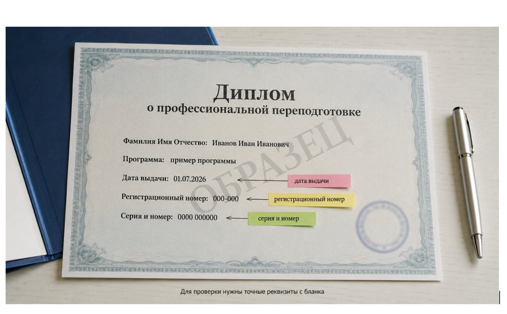 Рис. Реквизиты диплома для ФРДО Рис. Реквизиты диплома для ФРДО