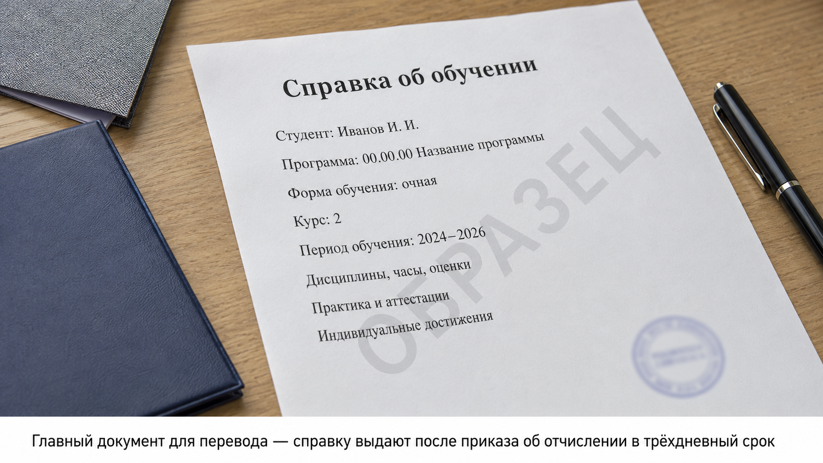 Рис: Образец справки об обучении Рис: Образец справки об обучении